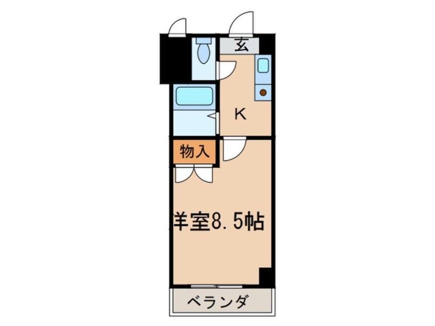 間取図 アリビオ折尾
