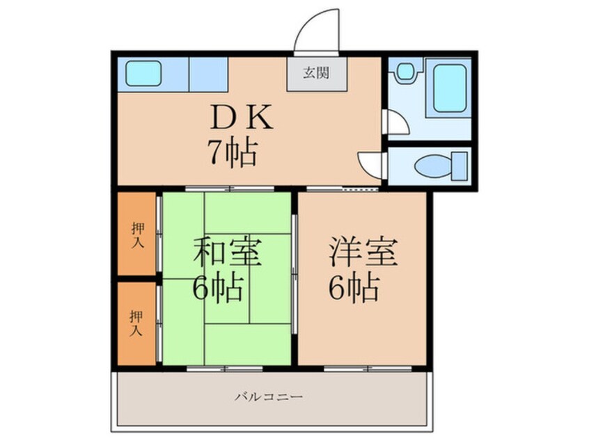 間取図 サンカープⅡ