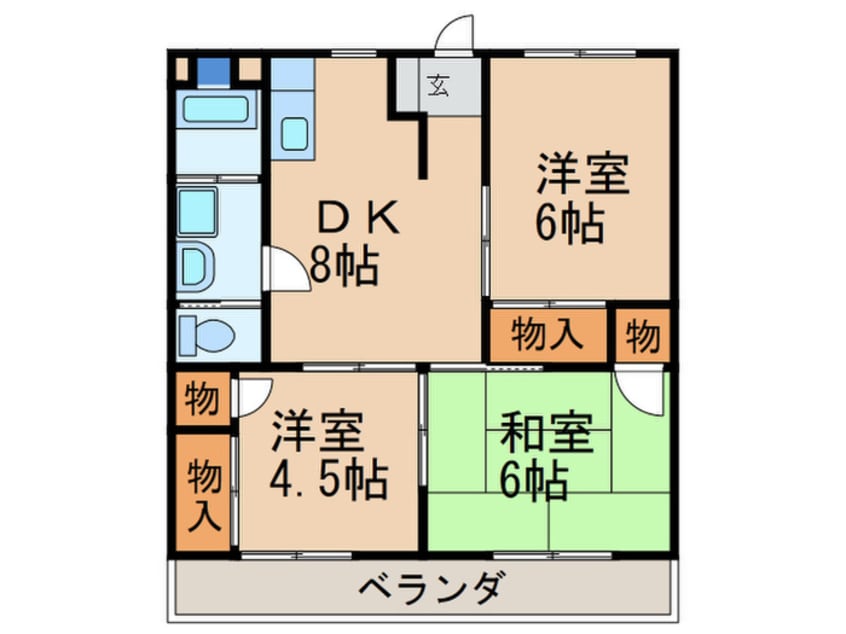 間取図 サンハイツ引野口