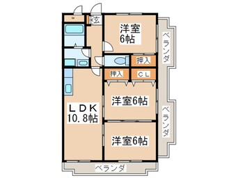 間取図 シャトレ壱番館