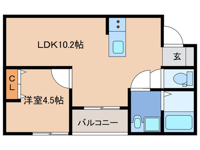 間取り図 DEFI－ER千早
