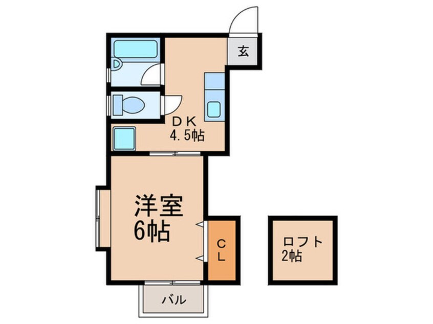 間取図 ロミネント二日市