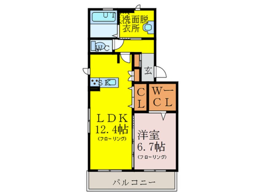 間取図 D-room千鳥