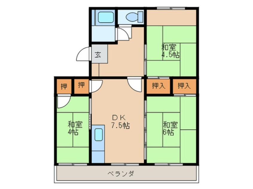 間取図 カヤシマコ－ポ