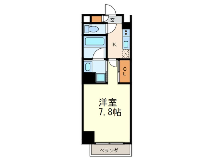 間取図 ラハイナ博多