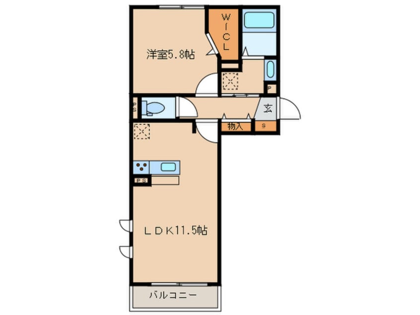 間取図 エミナール野間