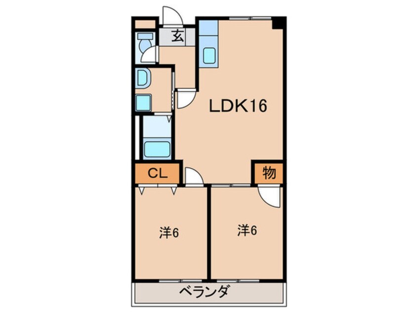 間取図 グリーンハイツ足立