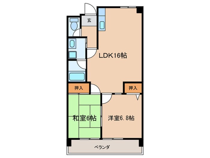 間取り図 グリーンハイツ足立