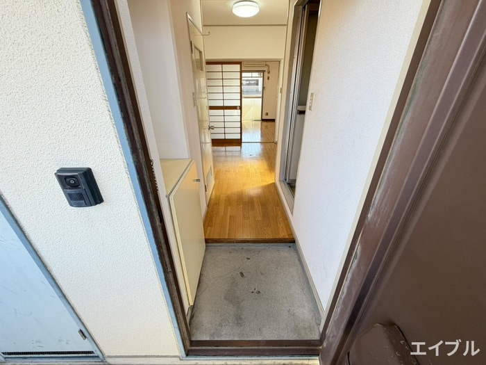 玄関 リトルハイツ野間