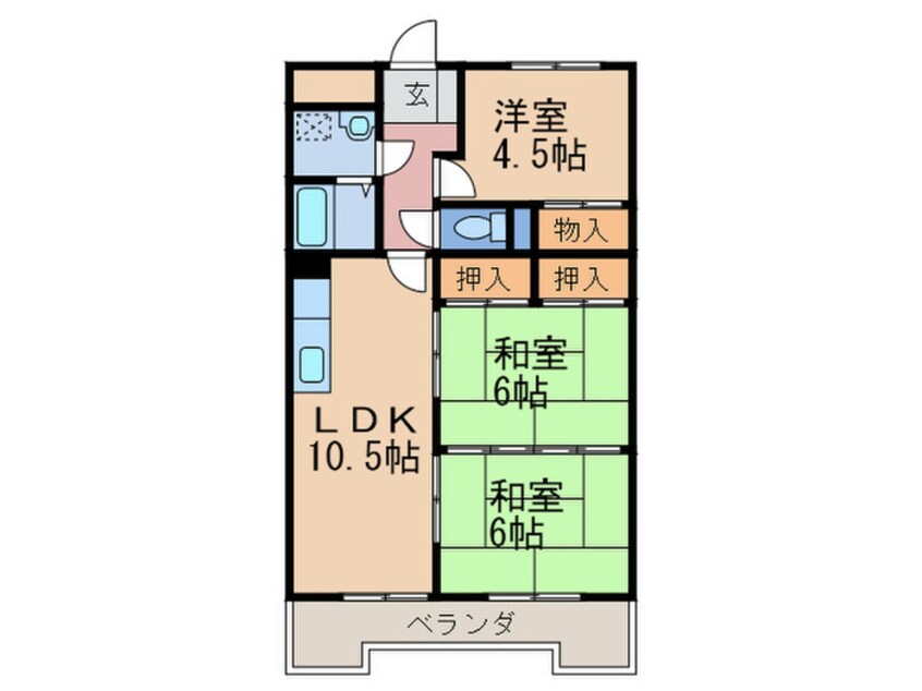 間取図 クレベール鷹ノ巣