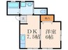 ライヴリー高須 1DKの間取り