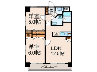 間取図 クリエート博多駅前