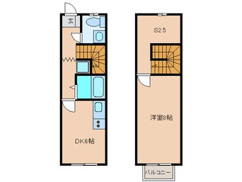 間取図 リースランドサンフラワー Ｆ棟