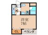 ＦＡＣＥ１２ 1Kの間取り