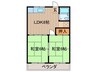 ワカトハイツ 2LDKの間取り