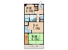 陣山スカイマンション(601) 2DKの間取り