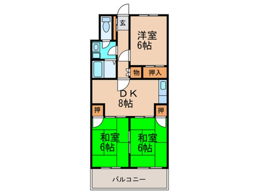 間取図 ハイム高宮