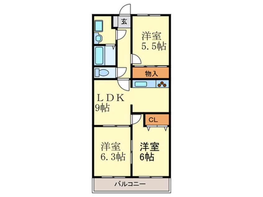 間取図 アメニティライフ小笹