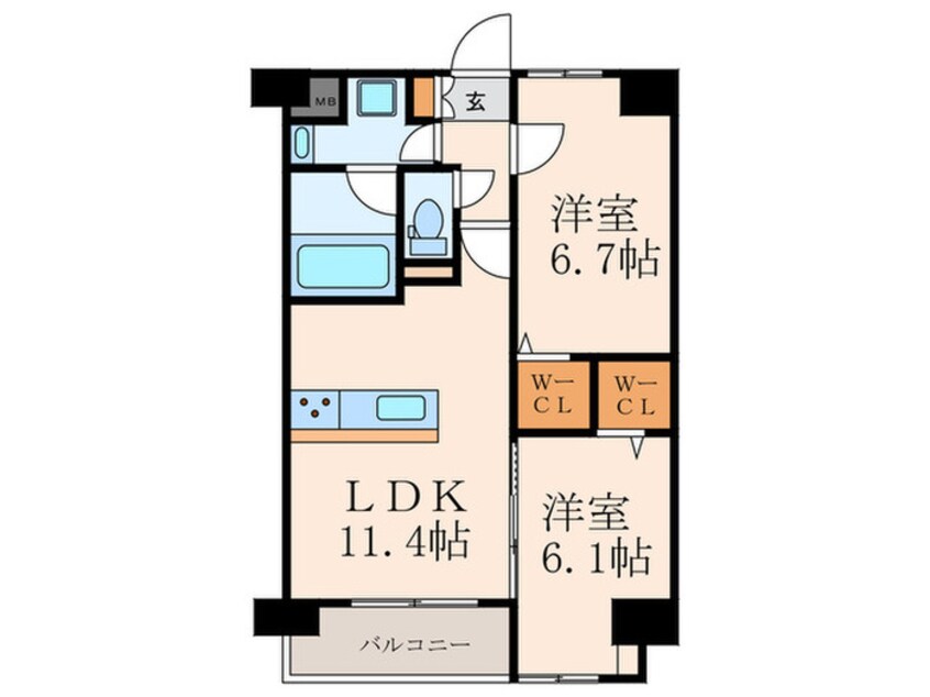 間取図 ネクステージ三萩野