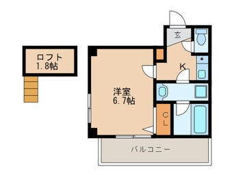 間取図 イ－ストガ－デン薬院