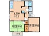 タウニイ光貞 2LDKの間取り