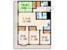 ﾗｲｵﾝｽﾞﾏﾝｼｮﾝ皇后崎公園(1112) 4LDKの間取り