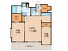 ｴﾝｸﾚｽﾄ博多駅南GRACE(1301) 2LDKの間取り