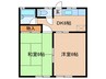 サンビレッジ 2DKの間取り