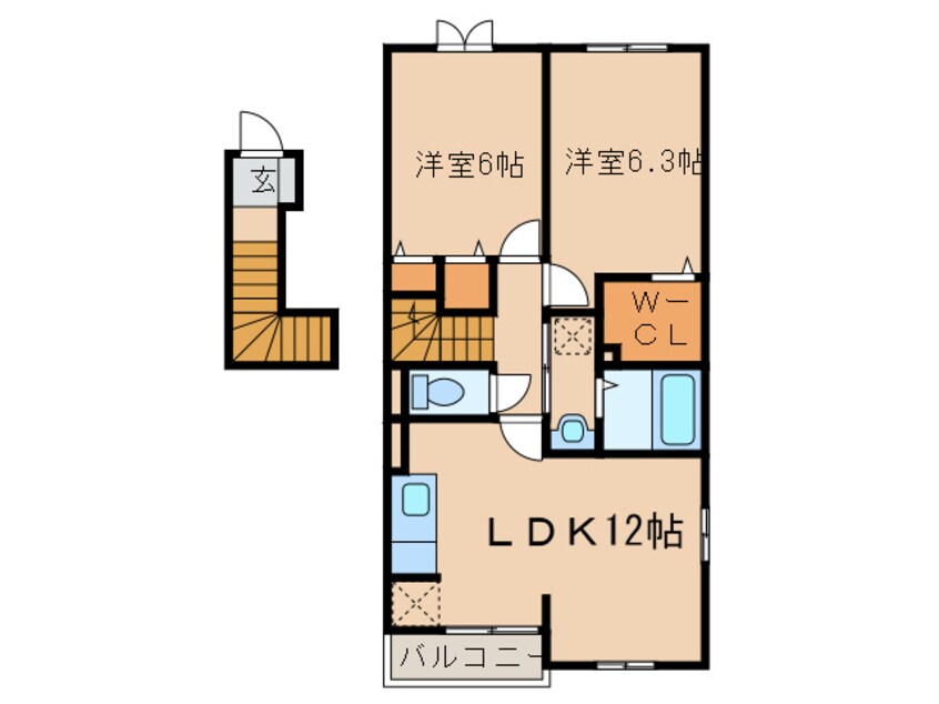 間取図 グランカンパ－ニュ