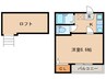 グラスフィールド藤崎 1Kの間取り