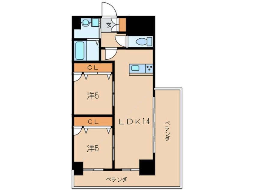 間取図 ロイヤルノースナイン