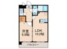 レジデンス２０ 1LDKの間取り