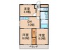第１１川崎ビル 3DKの間取り