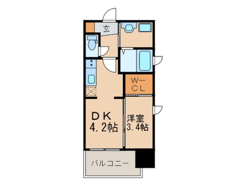 間取図 ｻｳﾞｫｲｸﾞﾗﾝﾃﾞｳｫｰﾀｰｻｲﾄﾞ（1121）