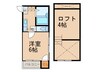 プチメゾン南福岡 1Kの間取り