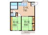 メゾン池田Ｂ 2DKの間取り