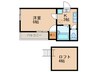 アーベント南福岡 1Kの間取り
