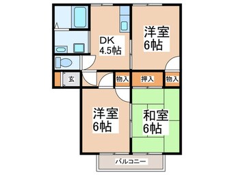 間取図 メゾン　クロ－バ－Ａ棟