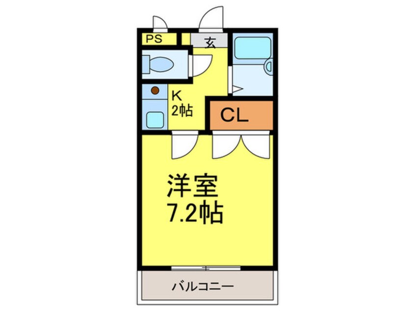 間取図 フレッシュ西田