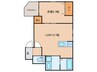 ネオスタイル井尻駅前 1LDKの間取り