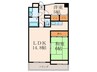 ラビータ北方 2LDKの間取り