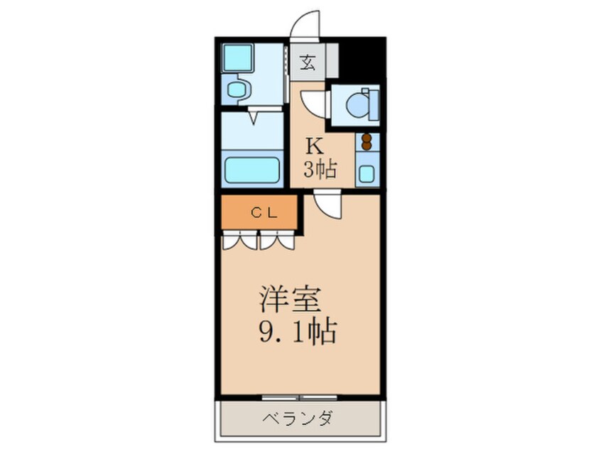 間取図 サンライズ・ガ－デン北泉