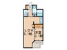 ロールベール博多駅前 1LDKの間取り