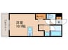 シンシア 1Rの間取り