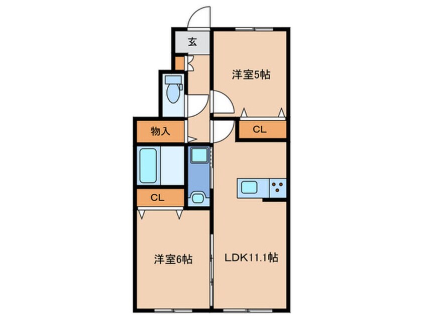間取図 シャルマン青葉Ａ棟