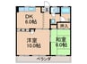 グリ－ンライフビル 2DKの間取り