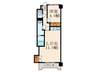Arche Avenir Jono 1LDKの間取り
