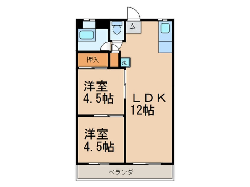 間取図 パルコチェントラーレ