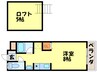 ビュ－ライフ日佐 1Rの間取り