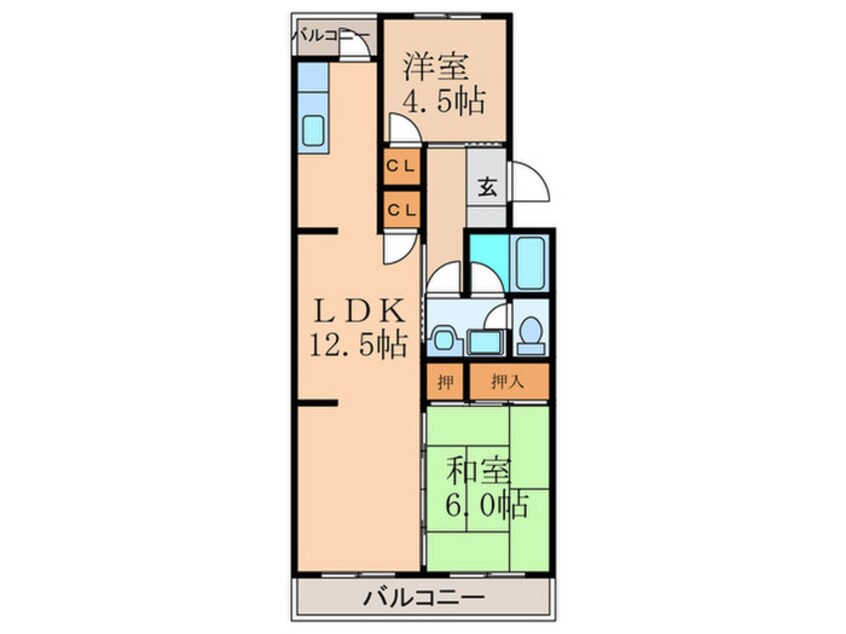 間取図 プレジデントタカヤ